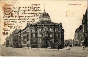 1915 Budapest XI. Kir. József Műegyetem, Budafoki út (fl)