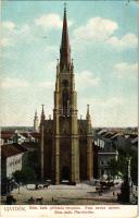 1906 Újvidék, Novi Sad; Római katolikus plébánia templom. Schäffer Péter kiadása / church (EK)