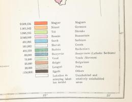 Magyarország néprajzi térképe a népsűrűség alapján. Szerkesztette gróf Teleki Pál. 
Ethnographical ...