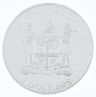 Fidzsi-szigetek 2013. 2$ Ag "Pomerániai törpespicc" részben multicolor, kristályberakásos ...