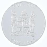 Fidzsi-szigetek 2014. 2$ Ag "Pekingi palotakutya" részben multicolor, kristályberakásos ér...