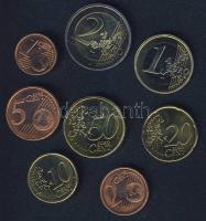 Írország 2002. 1c-2€ 8klf db, forgalmi sor T:1,2