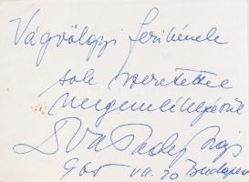 Vasadi Balogh Lajos karmester dedikált fényképe (1965)
Vintázs, zselatinos ezüst nagyítás, mérete, ...