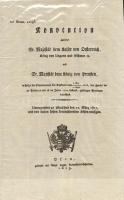 1819 A Bécsi kongresszus Lengyelország határait rendező rendelkezéseinek 1817-es Porosz-Osztrák varsói megerősítése négy oldalas nyomtatvány, Buda, Kir. Egyetemi nyomda / Document of the 1817 Warschaw convention between Austria and Prussia about the borders of Poland declared in the Congress of Vienna 4 pages print in German, printed in Buda