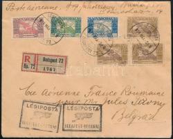 1924 Ajánlott légi levél Belgrádba / Registered airmail cover to Beograd