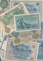 Német Birodalom 1904-től 173 klf db bankjegy Rosenberg-katalógus szerint rendezve; alszámok, vízjel, nyomatkülönbségek, s még sok más szempont alapján, sok jobbal! T:II,II/III,III