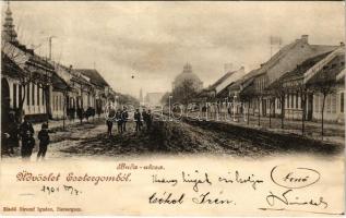 1901 Esztergom, Buda utca, Bazilika. Kiadja Stromf Ignác (ázott / wet damage)