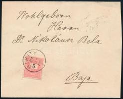 1895 5kr levélen BIKITY