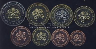 Vatikán 2005. 1c-2€ 8klf db "Sede Vacante" próbaveretek! T:BU