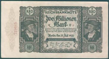 Német Birodalom / Weimari Köztársaság 1923. 2.000.000M 18mm hosszú számozással T:I-