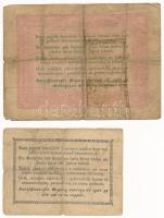 1848. 5Ft "Kossuth bankó" vörösesbarna nyomat + 1849. 15kr + 30kr "Kossuth bankó&quot...