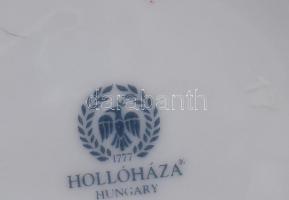 Hollóházi és Zsolnay váza. Jelzett, minimális kopással, m: 14-15 cm