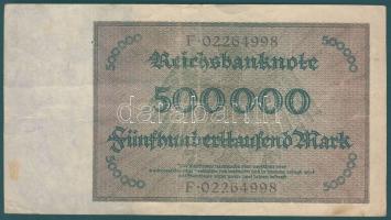 Német Birodalom / Weimari Köztársaság 1923. 500.000M T:III