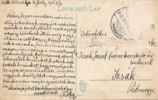 1915 Sátoraljaújhely, Megyeháza. Vasúti Levelezőlapárúsítás 8 sz.-1915. (Rb)