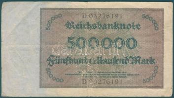 Német Birodalom / Weimari Köztársaság 1923. 500.000M T:III