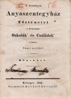 A&#039; keresztyén Anyaszentegyház Történetei a&#039; Protestáns Oskolák&#039; és Családok&#039; számára. Német nyelvből. Képekkel. Kőszegen, 1842. Nyomatott Reichard Károlynál. 259 + [1] p. Protestáns szemléletű egyháztörténeti munka az első őskeresztény gyülekezetek kialakulásától 1834-ig, fókuszában a katolikus egyház és a protestáns felekezetek konfliktusával. A lutheri időktől kezdve a munka főként a német és francia vallási konfliktusokat tekinti át, érthető módon markánsan protestáns nézőpontból. Oldalszámozáson belül gazdag szövegközti képanyaggal. Az oldalakon apró foltosság. A repülő előzékek hiányoznak, az első előzéken régi tulajdonosi bejegyzés. Korabeli, enyhén hiányos, enyhén sérült gerincű kartonkötésben, a gerincen papírcsíkkal erősítve.