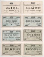 Ausztria / Aschach hadifogolytábor ~1914-1918. 1h - 5K (8xklf) T:UNC,AU / Austria / Aschach POW camp...