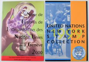 1999-2000 ENSZ New York, Genf, Bécs évfolyamok üres mappái, 6 db
