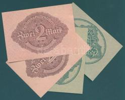 Német Birodalom / Weimari Köztársaság 1922. 1M (2x) + 2M (2x) T:I