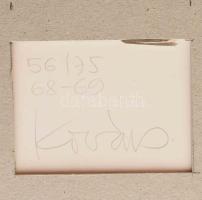 Kovács Attila (1938-2017): 2 db kompozíció, 1968-69. Szitanyomat, papír, jelzett és számozott (68/75...