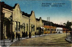 Érsekújvár, Nové Zámky; Széchenyi utca. / Stefaniková cesta / street (ragasztónyomok / gluemarks)