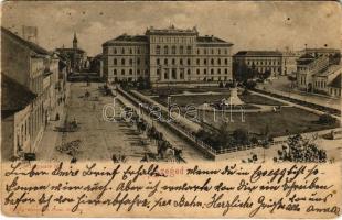 1900 Szeged, Dugonics tér, Főügyészség, Engel Lajos könyvnyomdája és üzlete. Kiadja Römmler & Jonas (fl)