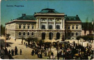 1915 Szekszárd, Megyeháza, piac. Szilágyi Dezső kiadása (kopott sarkak / worn corners)