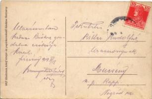 1919 Szécsény, Forgách kastély. Glattstein Adolf kiadása