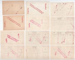 Ausztria / Mauthausen hadifogolytábor ~1914-1918. 1h - 20K, mindegyik bélyegzésekkel érvénytelenítve...