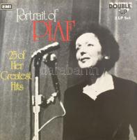 Piaf - Portrait Of Piaf (25 Of Her Greatest Hits).  2 x Vinyl, LP, Válogatás. Double-Up, Egyesült Királyság, 1973. VG+