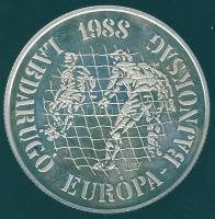 1988. 500Ft Ag "Labdarúgó EB" T:PP Díszdobozban!