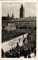 1940 Nagybánya, Baia Mare; bevonulás / entry of the troops + &quot;1940 Nagybánya visszatért&quot; So. Stpl