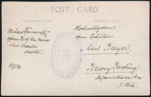 1919. 04.11. Máltai hadifogolytáborból küldött, a tábor által gyártott képeslap Pozsonyba / Postcard from the Maltese POW camp to Bratislava