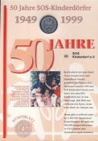 Németország 1999. 10M Ag "SOS Gyermekfalu" + 10M Ag "Goethe" nagyalakú emléklapo...