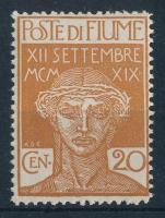 Fiume 1920 Katonai postabélyeg Mi 3 (Mi EUR 187.-) (ránc / crease)