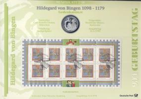 Németország 1998. 10M Ag "Wesztfáliai béke" + 10M Ag "Hildegard von Bingen" nagy...