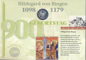 Németország 1998. 10M Ag "Wesztfáliai béke" + 10M Ag "Hildegard von Bingen" nagy...