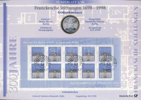 Németország 1998. 10M Ag "50 éves a Német Márka" + 10M Ag "300 éves a Frank Alapítván...