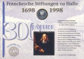 Németország 1998. 10M Ag "50 éves a Német Márka" + 10M Ag "300 éves a Frank Alapítván...