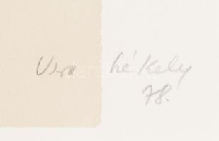 Székely Vera (1919-1994): Hommage a Bartók. Szitanyomat, papír, jelzett, 49/100 számozással. 47,5x25...