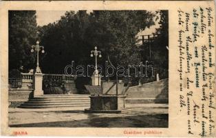 1905 Zadar, Zara; Giardino pubblico / park (r)