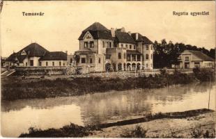 1915 Temesvár, Timisoara; Regatta egyesület. Polatsek kiadása / rowing clubhouse (EK)