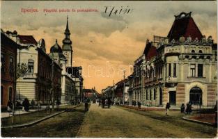 1915 Eperjes, Presov; Püspöki és posta palota. Eisenstädter Gyula kiadása / bishops and postal palace