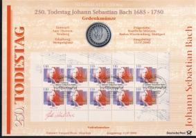 Németország 2000. 10M Ag "Johann Sebastia Bach" + 10M Ag "Német egység" nagyalak...