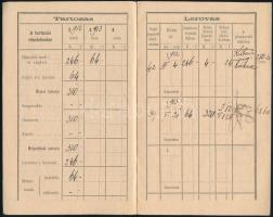 1912 Hadmentességi díj-könyvecske kitöltve védköteles részére, jó állapotban