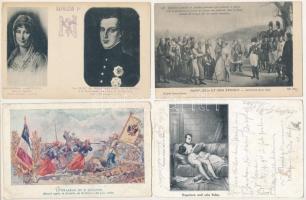 NAPOLEON - 14 db régi használatlan képeslap / 14 pre-1945 unused postcards