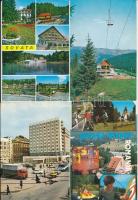 ERDÉLY - 44 db MODERN város képeslap / TRANSYLVANIA - 44 modern town-view postcards