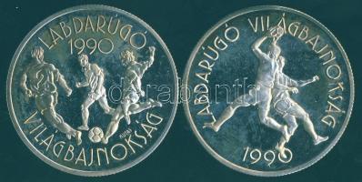 1988-89. 500Ft Ag + 500Ft Ag "Labdarúgó VB" pár T:PP Díszdobozban!