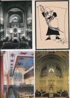 25 db MODERN magyar judaika képeslap zsinagógákkal / 25 modern Hungarian Judaica postcards with synagogues