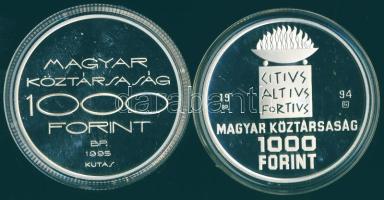 1994-95. 1000Ft Ag + 1000Ft Ag "Nyári olimpia-Atlanta" pár T:PP Díszdobozban, tanúsítvánnyal!